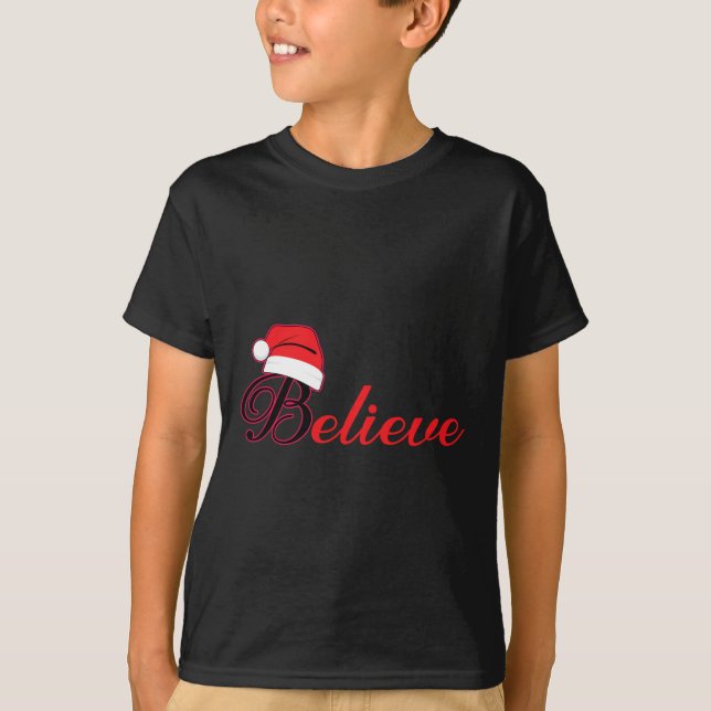 Camiseta Navidades Tee - Creer En Santa Claus 1 (Anverso)