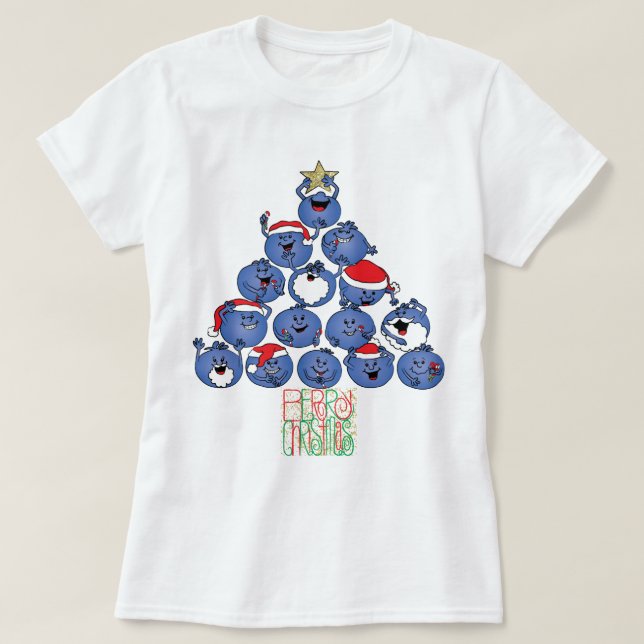 Camiseta Navidades Tee Shirt "Navidades Berry" (Diseño del anverso)