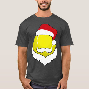 Camiseta Navidades Tenis divertida barba de Santa Hat