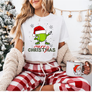 Camiseta Navidades Tennis Ball Dabbing Funny