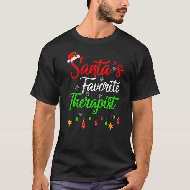 Camiseta Navidades terapeutas favoritos de Santa Sede (Anverso)