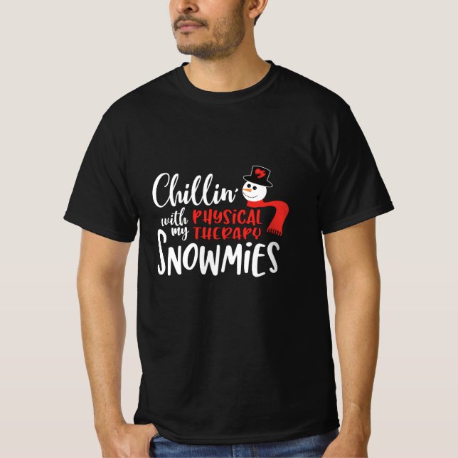 Camiseta Navidades Terapia física, escalofríos (Anverso)