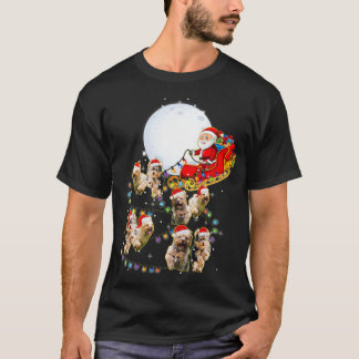 Camiseta Navidades Terrier de Yorkshire Santa Sleigh Perro 