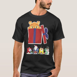 Camiseta Navidades Tigre Face Tree Snow Pajama Xmas 2021 9
