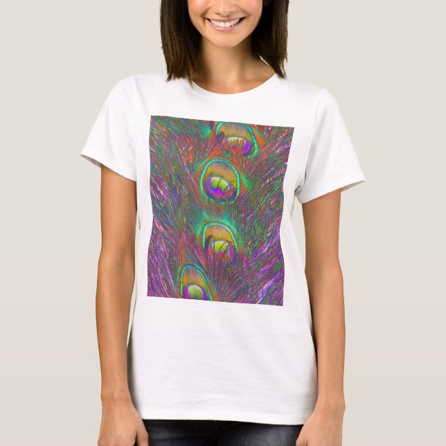 Camiseta Navidades Tinsel Peacock Feathers (Anverso)
