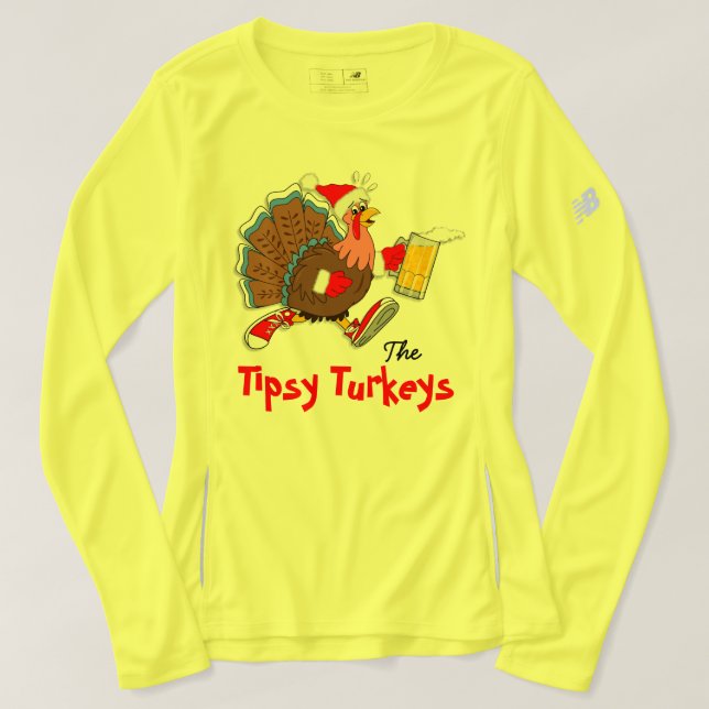 Camiseta Navidades Tipsy Turkey (cerveza) - Campeón (Diseño del anverso)