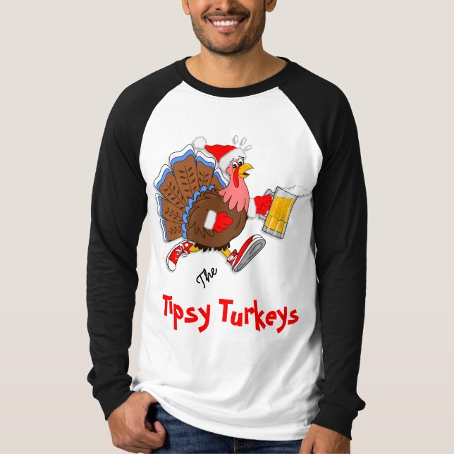 Camiseta Navidades Tipsy Turkey (cerveza) - Post-Run (Anverso)