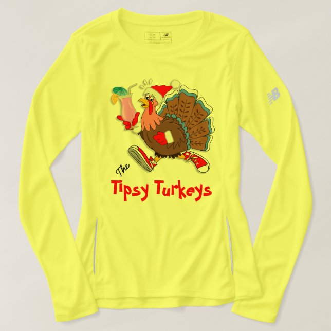 Camiseta Navidades Tipsy Turkey (Cóctel) - Campeón (Diseño del anverso)