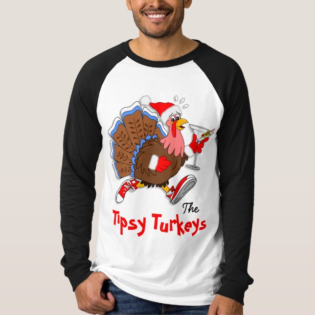 Camiseta Navidades Tipsy Turkey (Martini) - Post-Run (Anverso)