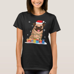 Camiseta Navidades Tirando Con Las Luces De Árboles De Navi
