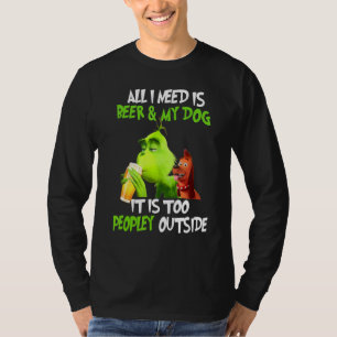 Camiseta Navidades Todo Lo Que Necesito Es Cerveza Y Mi Per