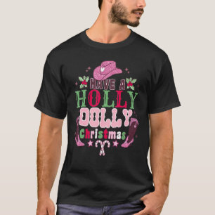 Camiseta Navidades tontos Dooolly Retro Holly Xmas Jolly V