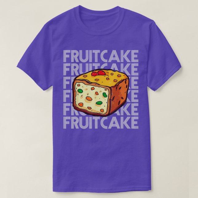 Camiseta Navidades Torta De Fruta X Mas Comida Para Un Vent (Diseño del anverso)