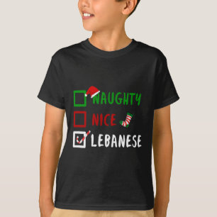 Camiseta Navidades traviesos libaneses graciosos en el Líba