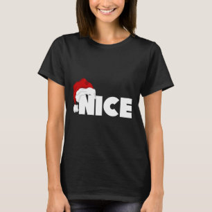 Camiseta Navidades traviesos o amables en juego Funny Santa
