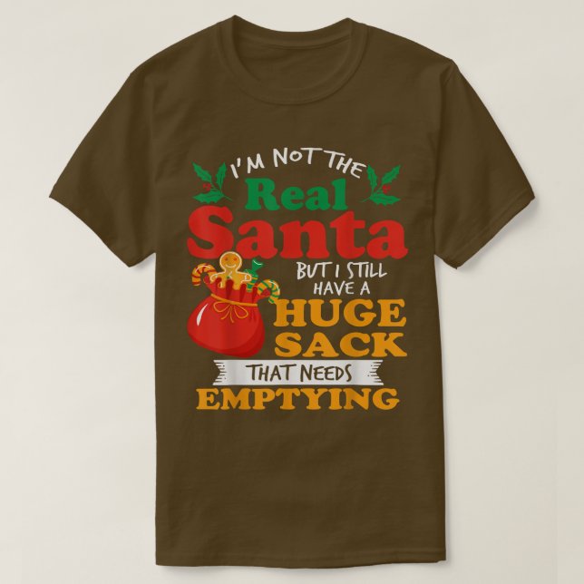 Camiseta Navidades traviesos para hombres gran paquete saco (Diseño del anverso)