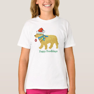 Camiseta Navidades traviesos personalizados Goldendoodle