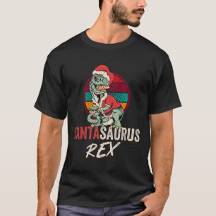 Camiseta Navidades Trex Shirt Santasaurus Rex Dinosaur Xmas
