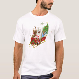 Camiseta Navidades trinan divertido dibujo digital