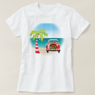 Camiseta Navidades Tropical Beach Classic Car