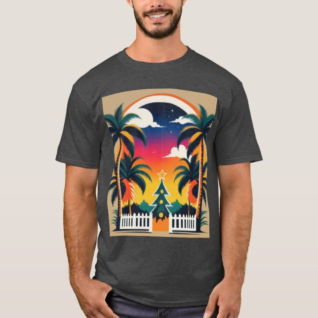 Camiseta Navidades tropicales (Anverso)