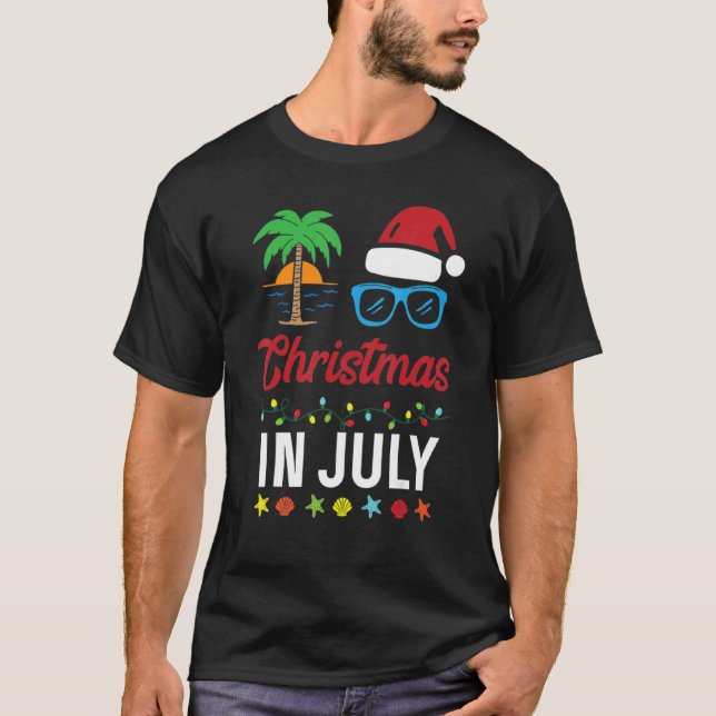Camiseta Navidades tropicales de Aloha Santa Navidades En J (Anverso)
