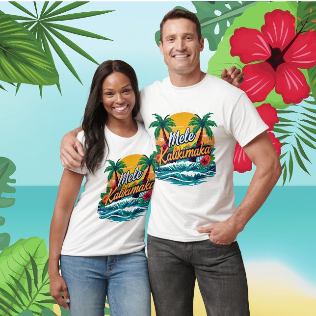 Camiseta Navidades tropicales de Mele Kalikimaka Unisex (Subido por el creador)