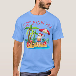 Camiseta Navidades Tropicales De Nochebuena De Hawái En Ver