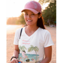 Camiseta Navidades tropicales en la playa siguen siendo Nav