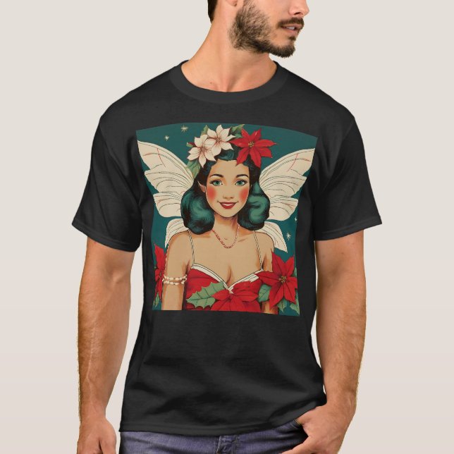 Camiseta Navidades tropicales retro 50 Starlet de Pin-Up (Anverso)