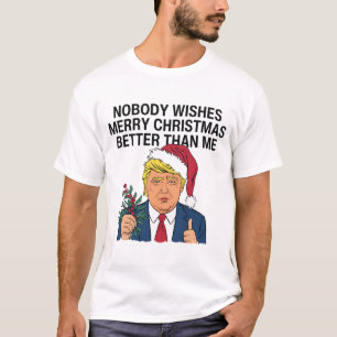 Camiseta Navidades Trump que nadie quiere Feliz Navidad
