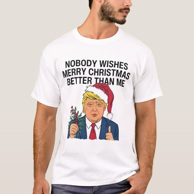 Camiseta Navidades Trump que nadie quiere Feliz Navidad (Anverso)