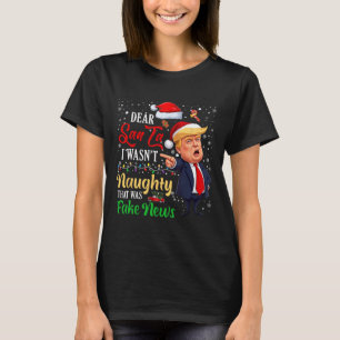 Camiseta Navidades Trump: Queridas noticias falsas y divert