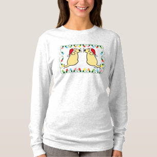 Camiseta Navidades Twin Santa Yellow Labradors