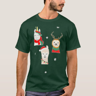 Camiseta Navidades Unicorn Deer Lama