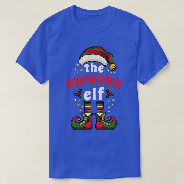 Camiseta Navidades Unicorn Elf (Diseño del anverso)