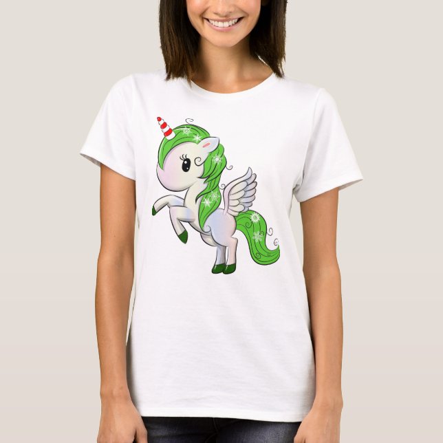 Camiseta Navidades Unicorn Pegasus (Anverso)