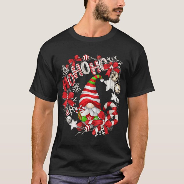 Camiseta Navidades únicos Gnome Cute Hohoho (Anverso)