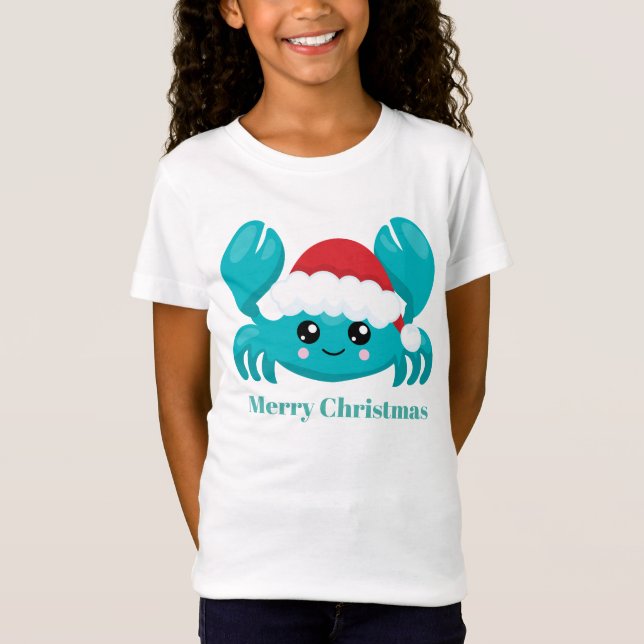 Camiseta Navidades vacaciones de cangrejo de playa añadir m (Anverso)