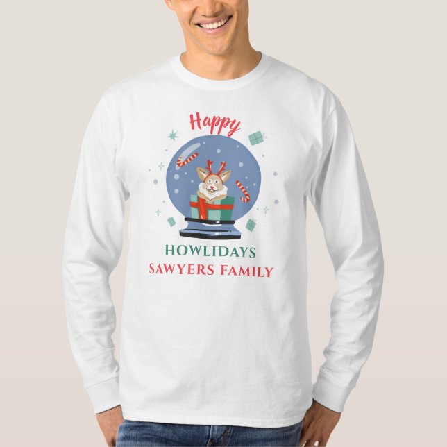 Camiseta Navidades Vacaciones Familiares coincidentes con A (Anverso)