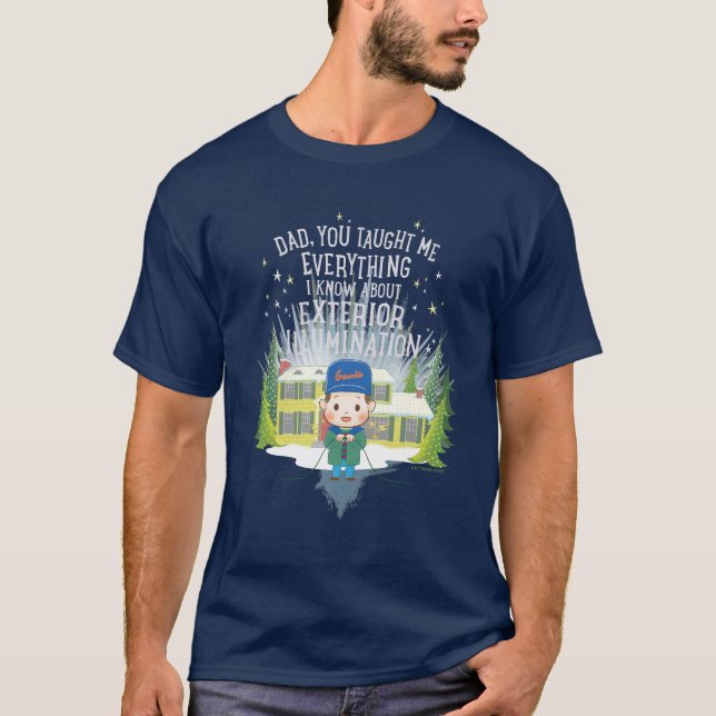 Camiseta Navidades Vacaciones Iluminación exterior (Anverso)