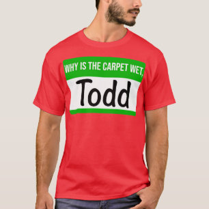 Camiseta Navidades Vacaciones Todd y Margo Nombre Etiqueta