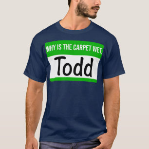 Camiseta Navidades Vacaciones Todd y Margo Nombre Etiqueta 