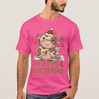 Camiseta Navidades vacuno se burlan de vaca, dulce chico de