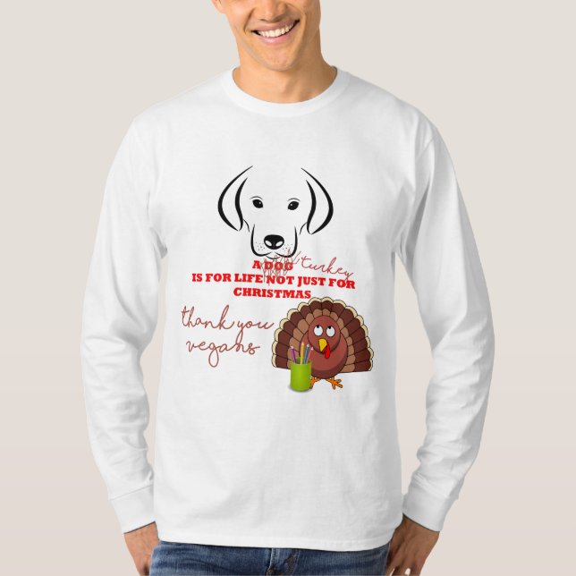 Camiseta Navidades veganos Manga larga (Anverso)