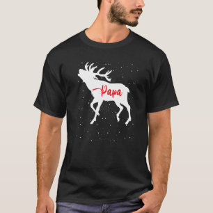 Camiseta Navidades venados a la altura de la familia Papa P