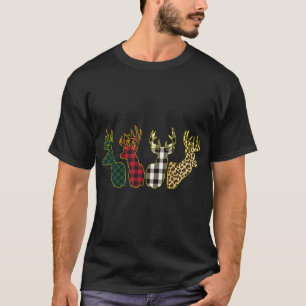 Camiseta Navidades verdes de leopardo rojo y negro con brot