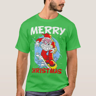 Camiseta Navidades vestido de ladera de nieve de invierno S