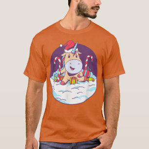 Camiseta Navidades Vestido de Nieve Fancy Vestido Santa Niñ