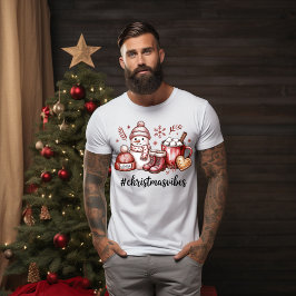 Camiseta navidades vibes cacao caliente y diversión en la n